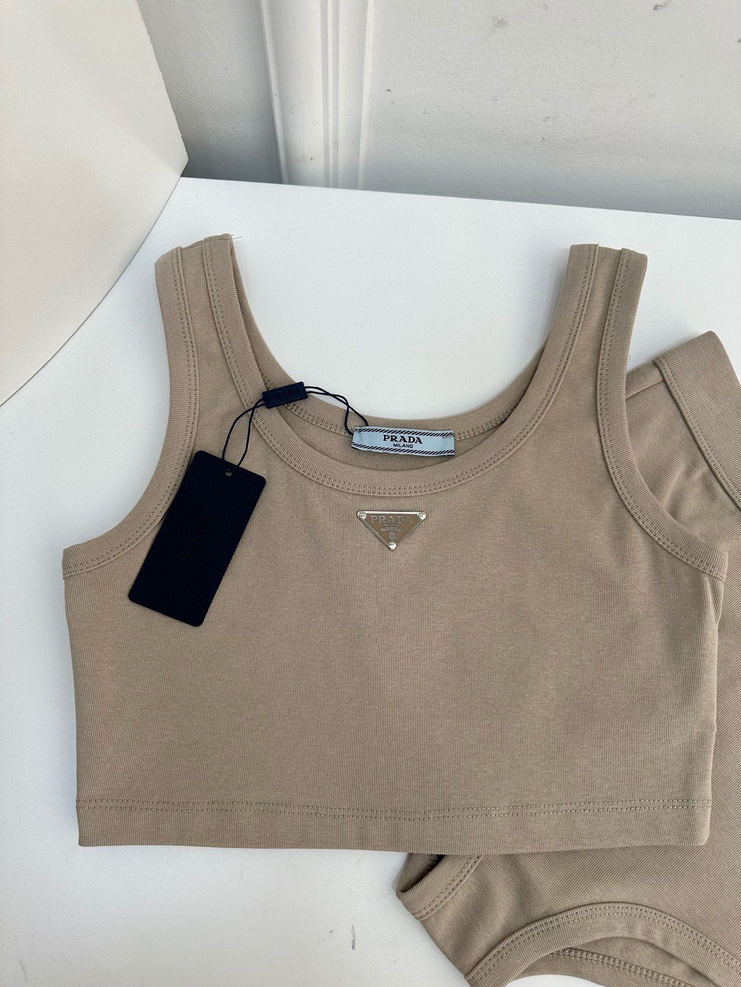 Tank top➕high waist underwear set,