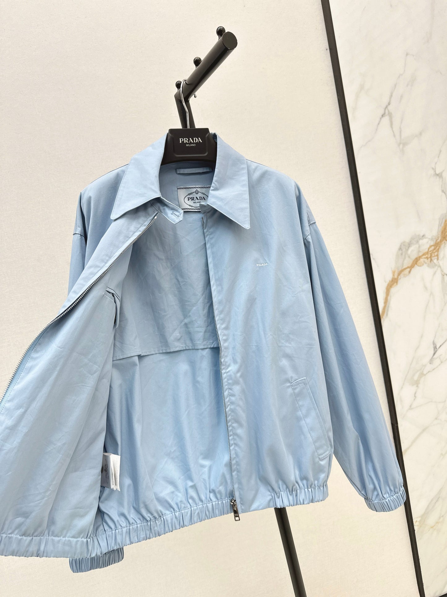 Latest autumn and winter back triangle logo decorative jacket