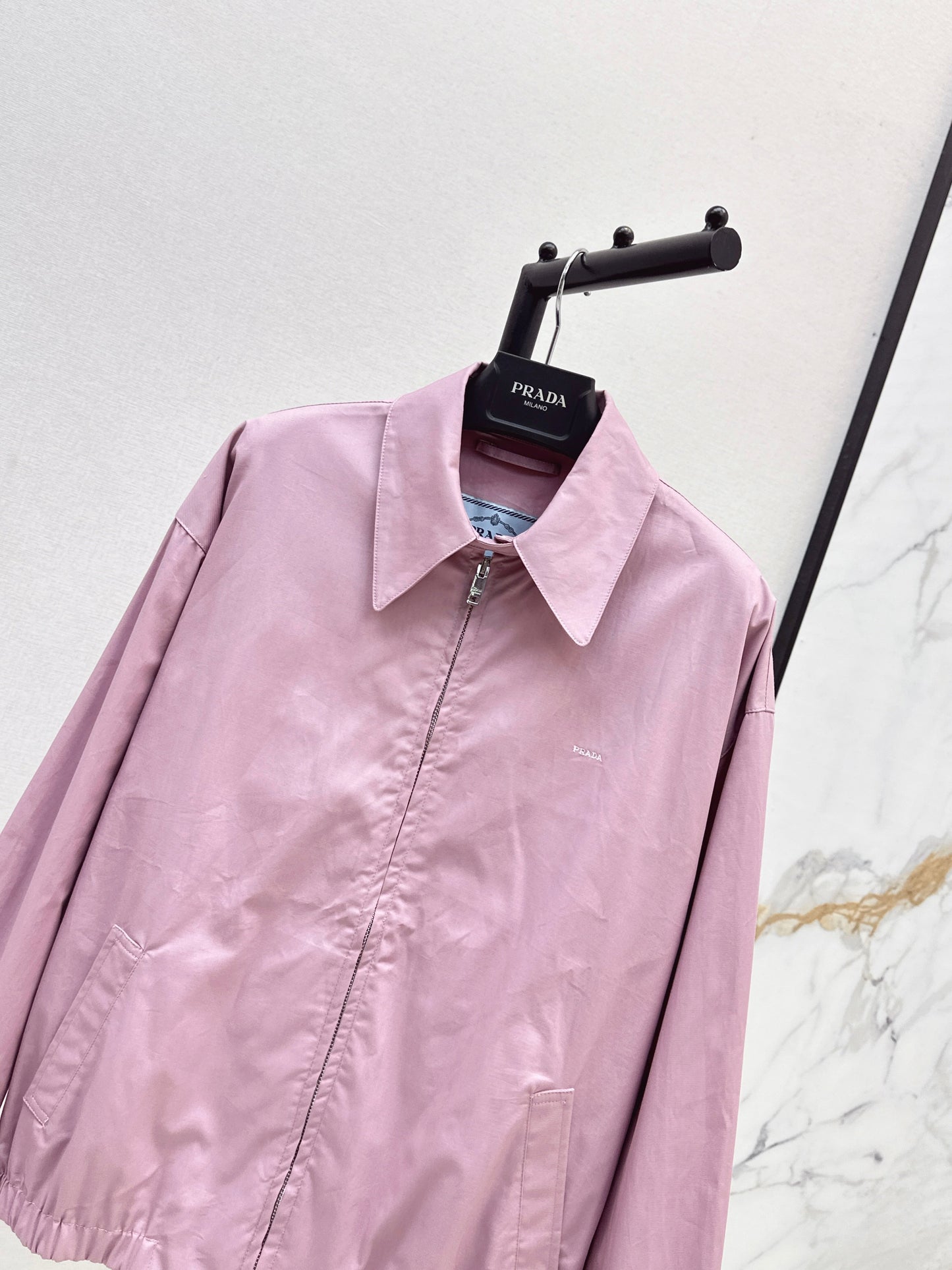 Latest autumn and winter back triangle logo decorative jacket