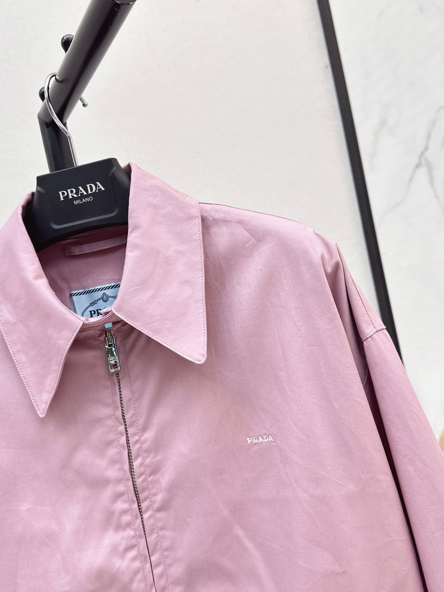 Latest autumn and winter back triangle logo decorative jacket