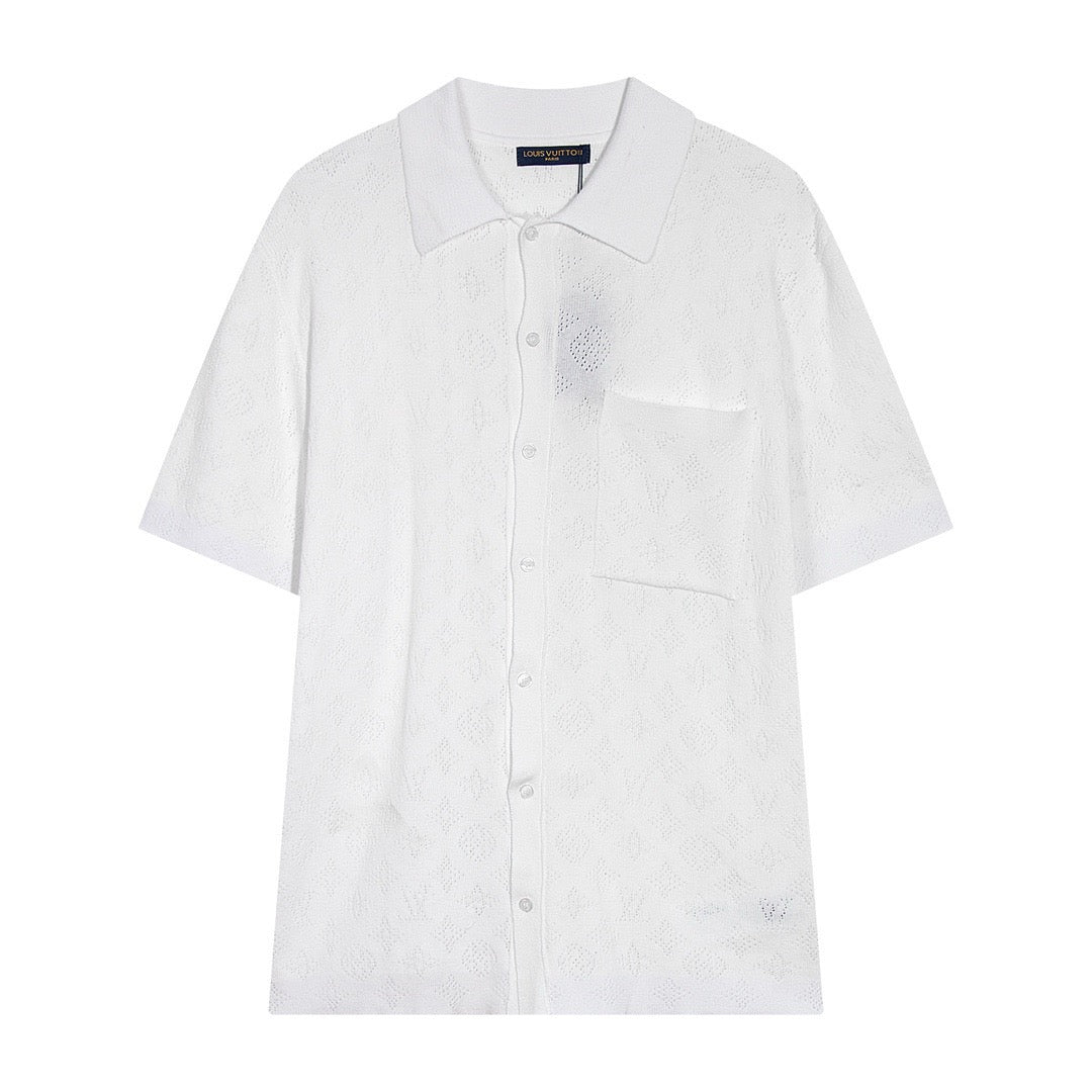 New spring and summer knitted hollow suit