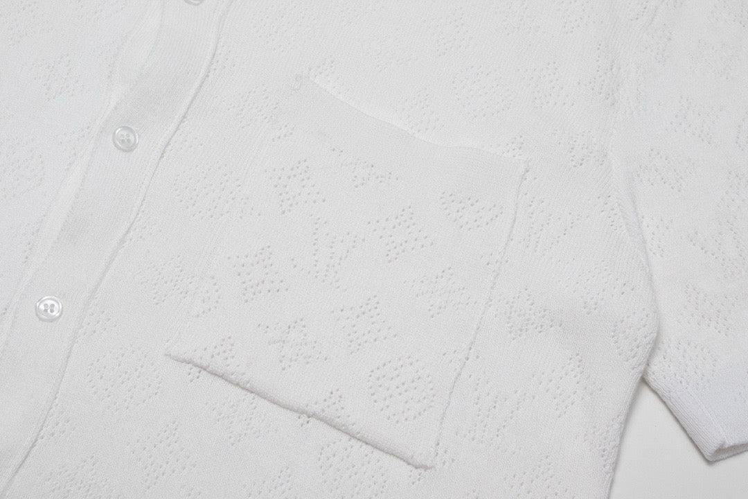 New spring and summer knitted hollow suit
