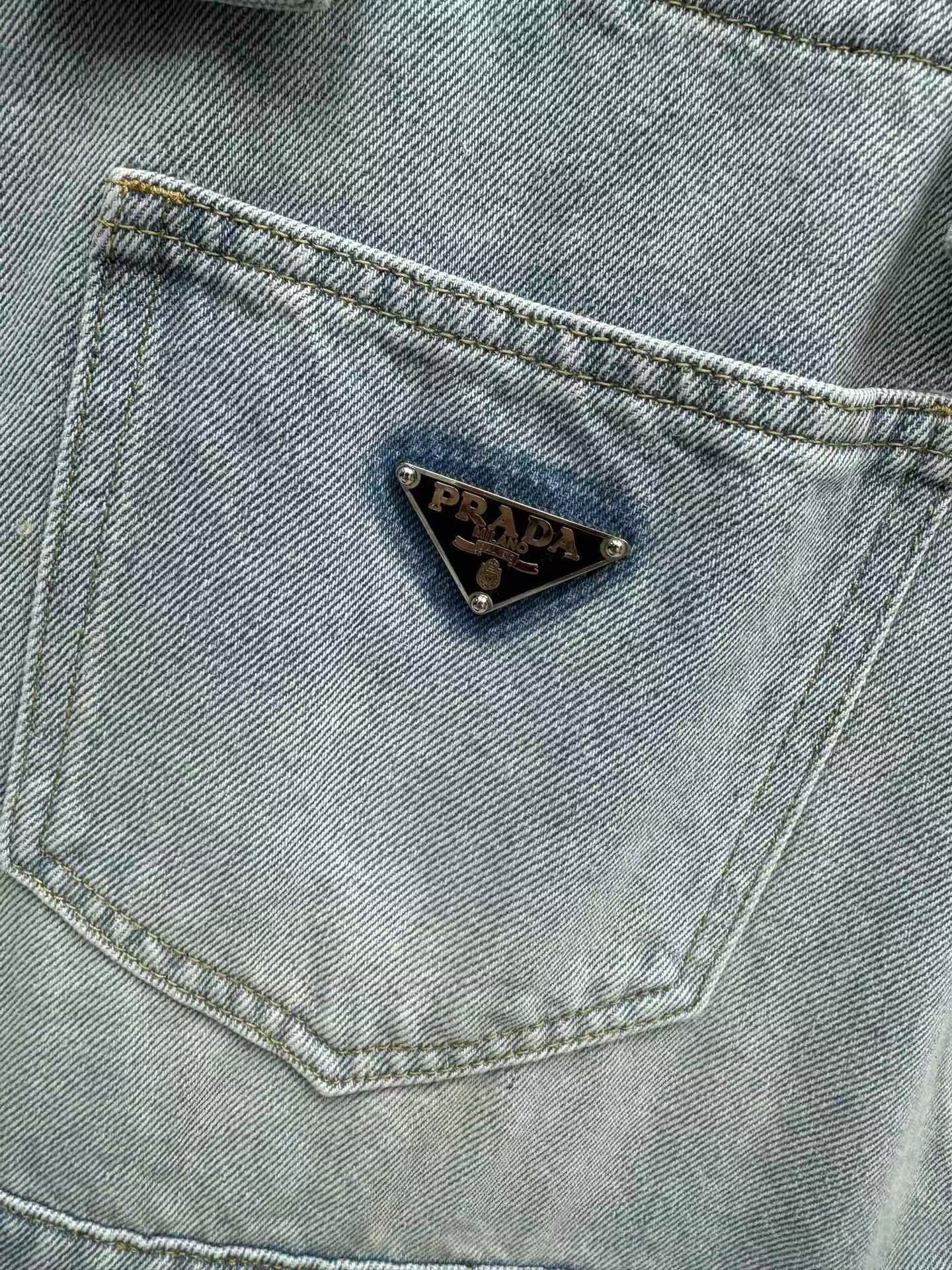 blue denim loose overalls