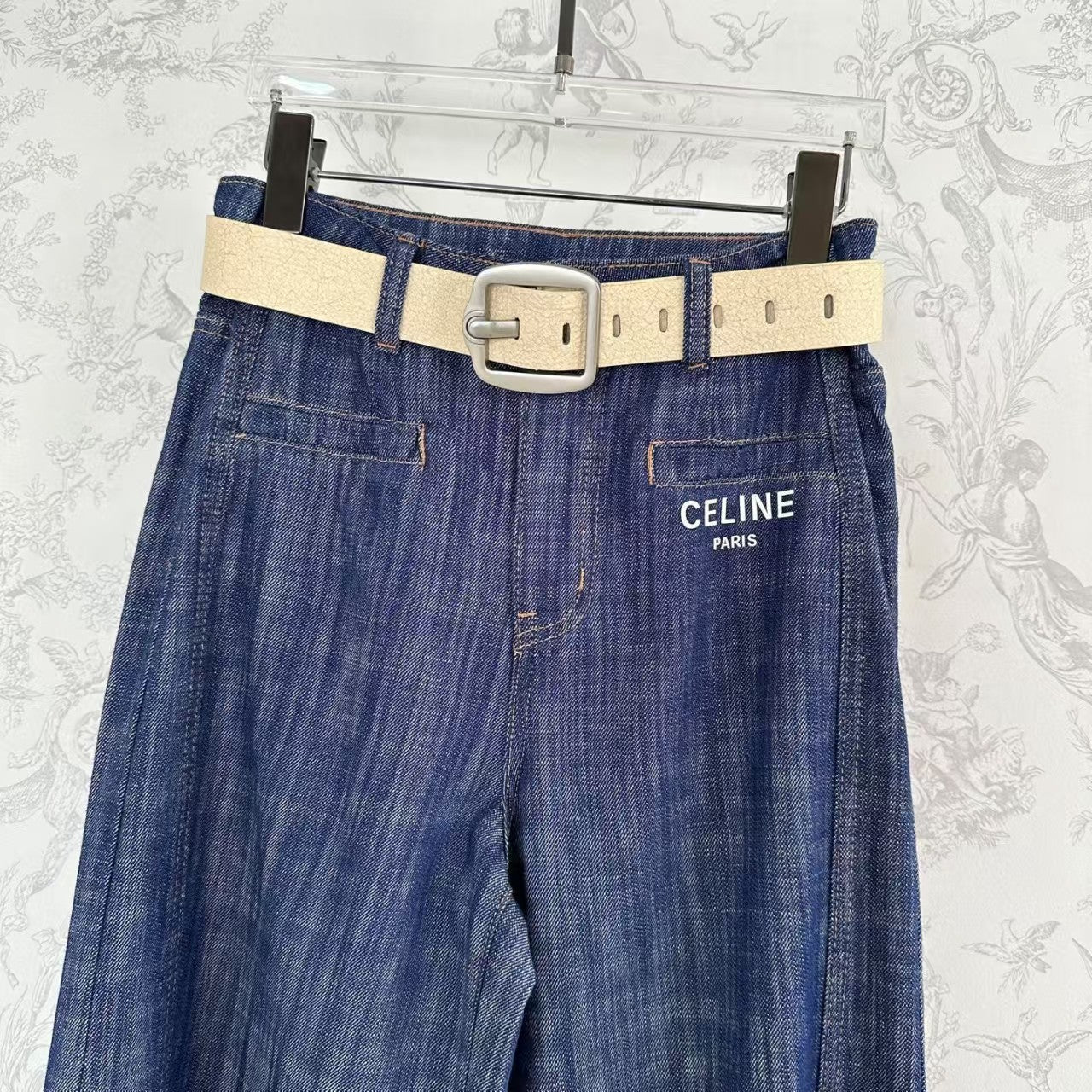 25 Early Spring Fashion Linen Denim Wide Leg Pants