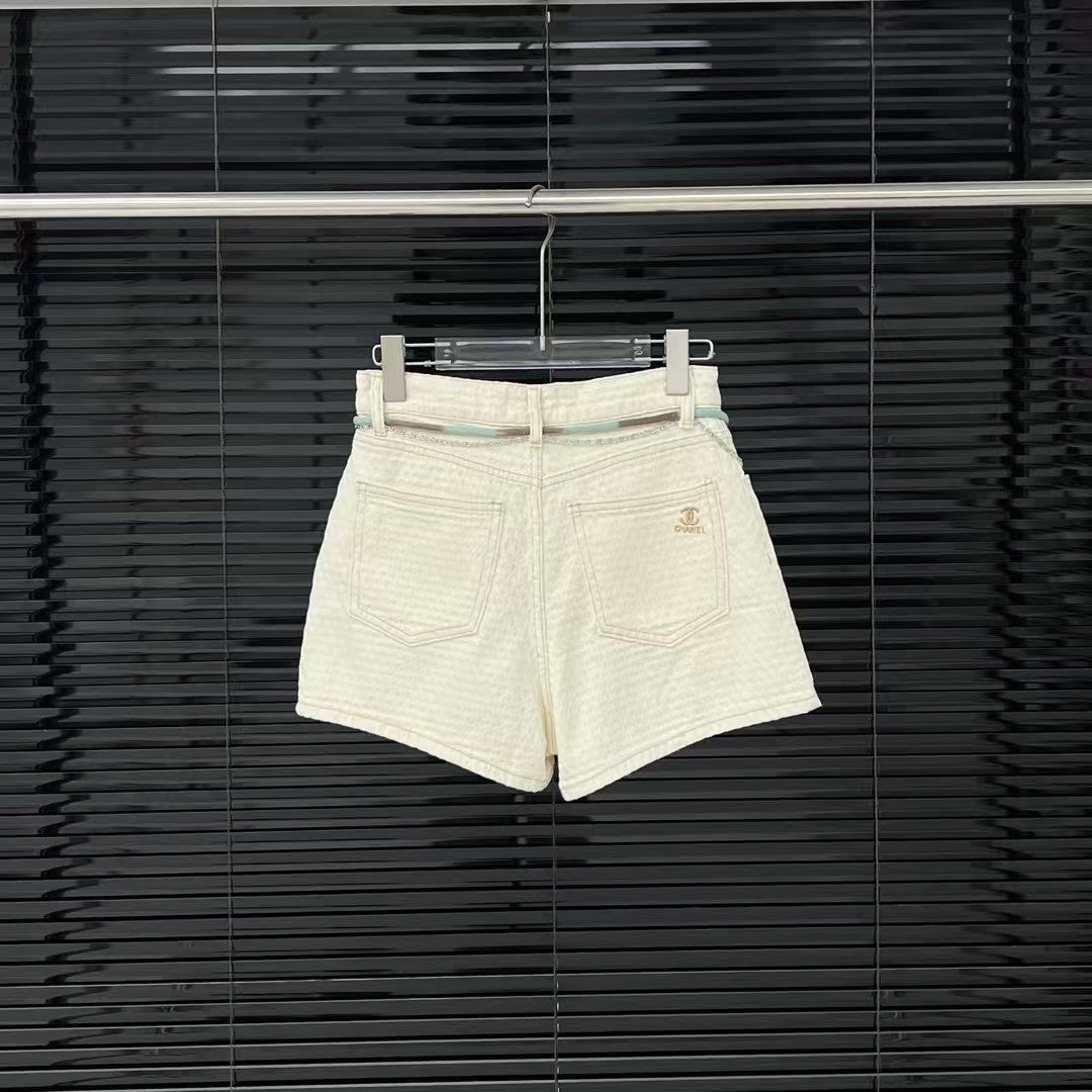 braided rope jacquard shorts