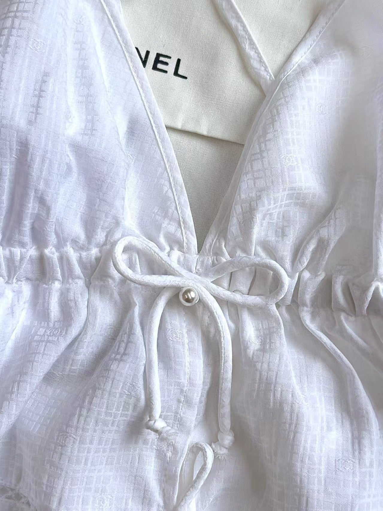new silk logo jacquard camisole