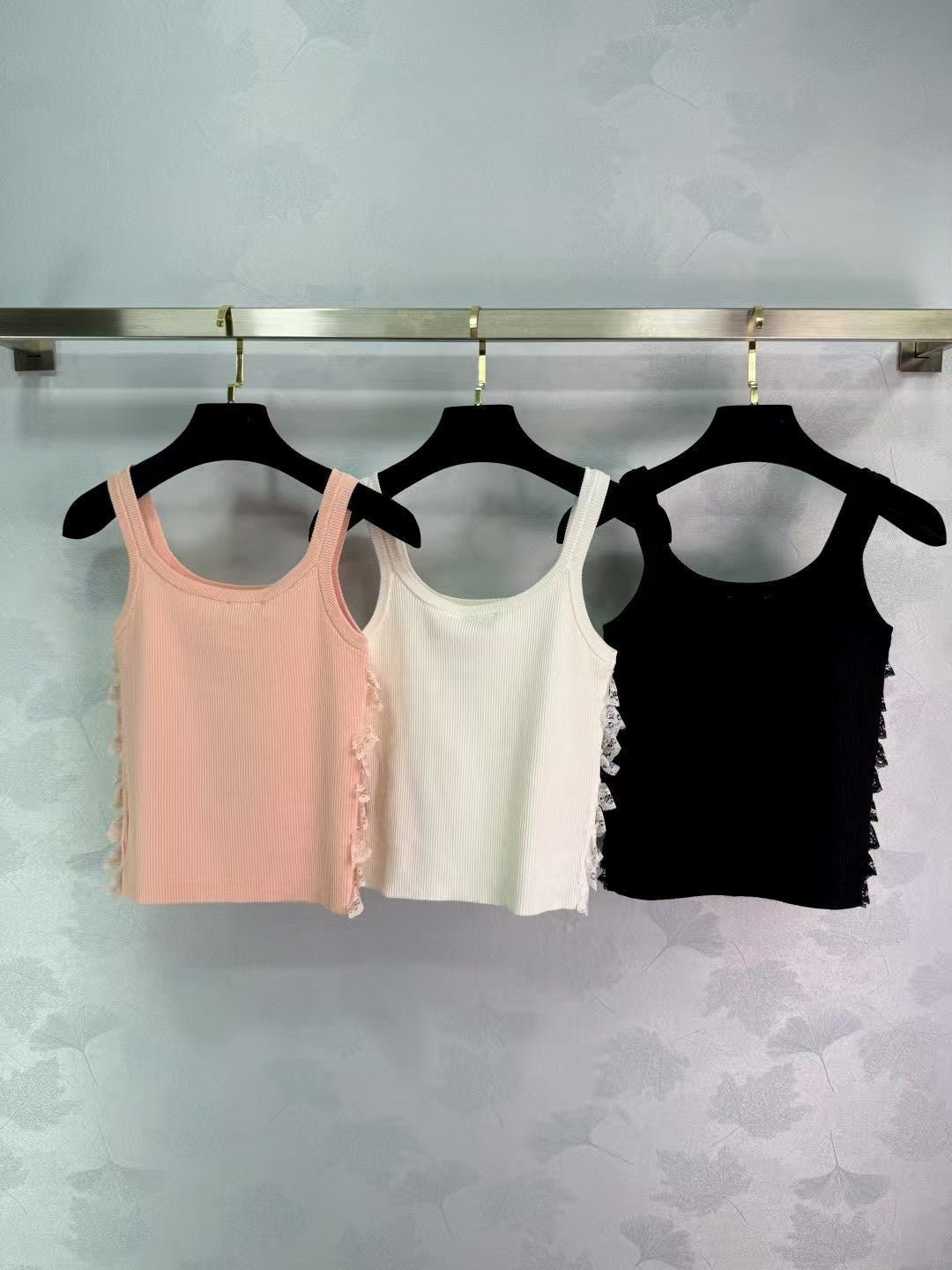 New Lace Stitching Knitted Vest