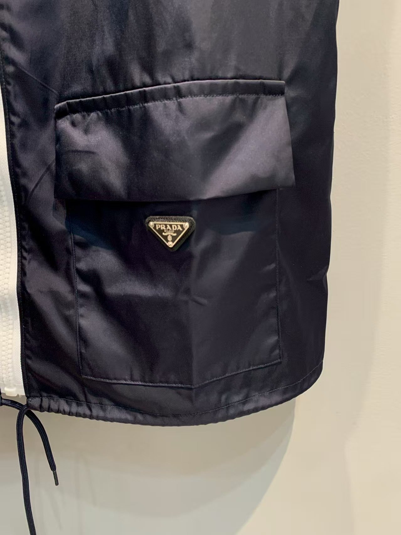 Triangle Logo Zipper Vest Dress