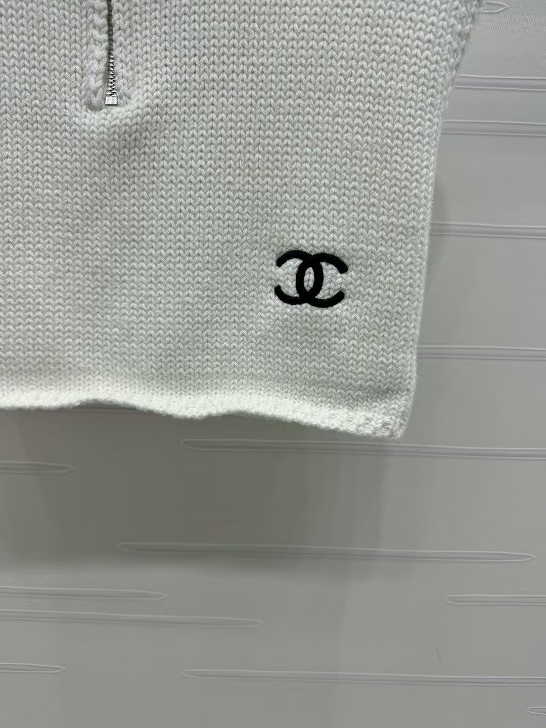 Cropped Oversized Knitted Vest