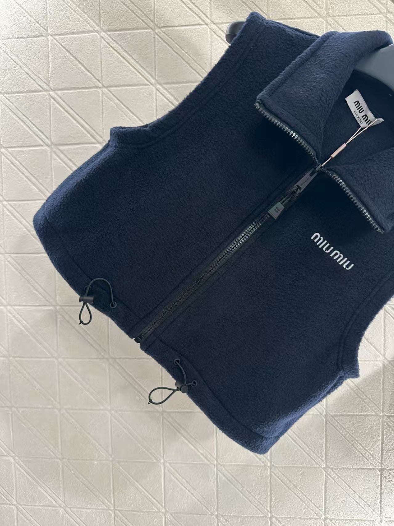 Teddy Plush Zipper Down Vest