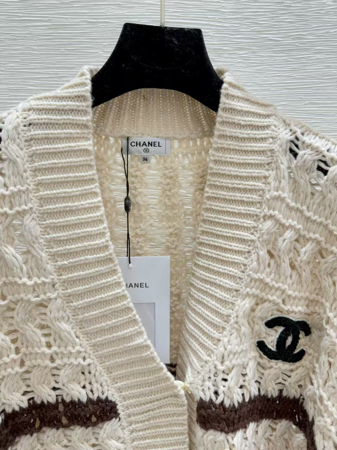 Colorblock Striped Open-Knit Cardigan