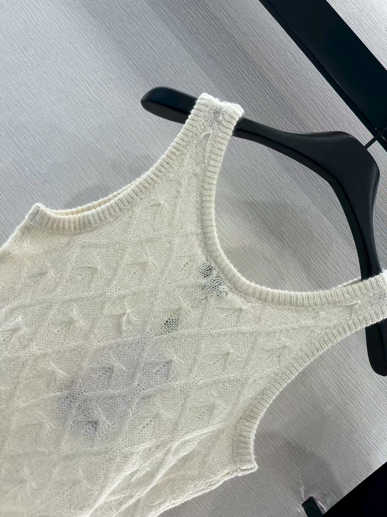 Fireworks rhinestone knitted vest