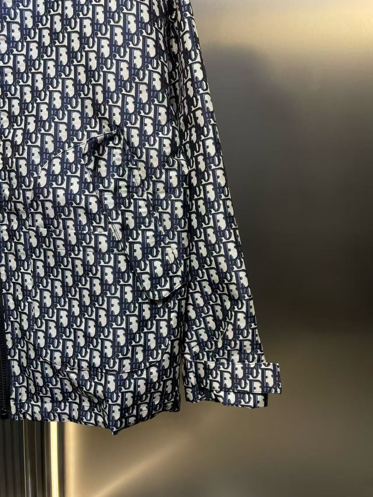 all-over print hooded jacket