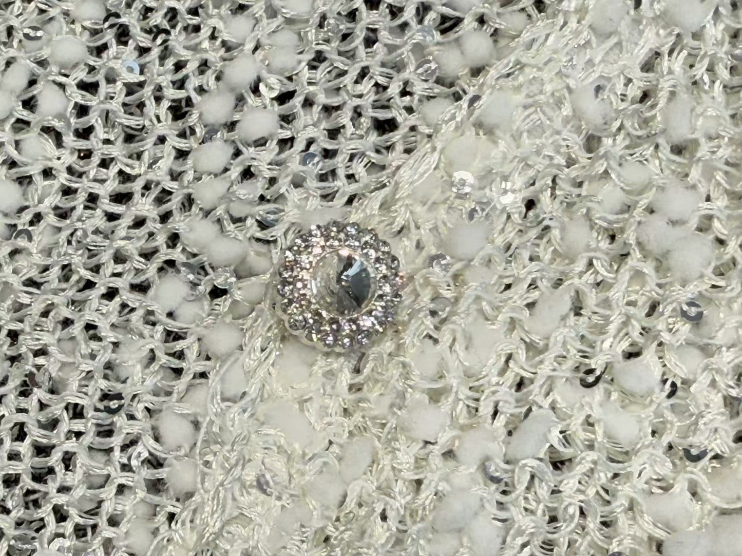 New sequined V-neck cardigan