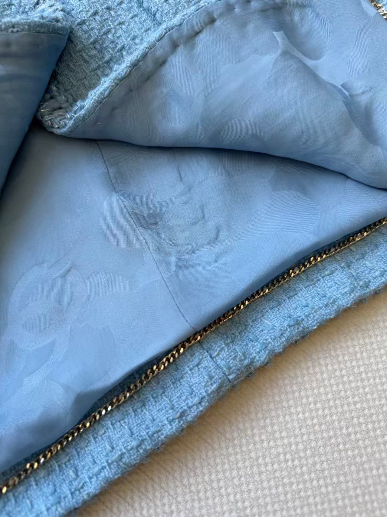 Light blue tweed jacket