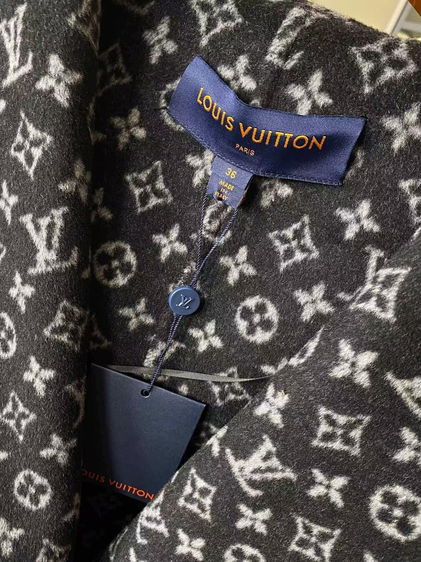 Classic monogram hooded coat