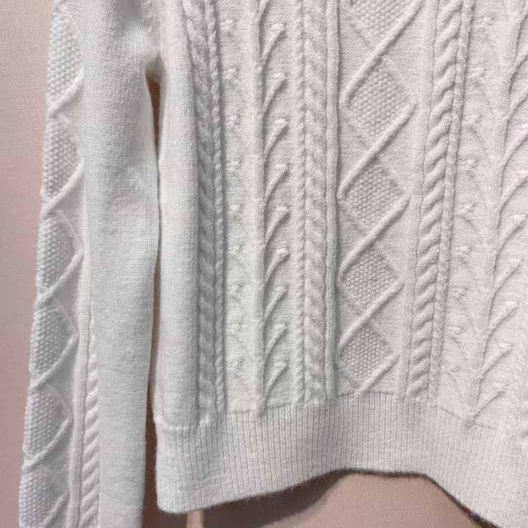 New knitted logo versatile sweater