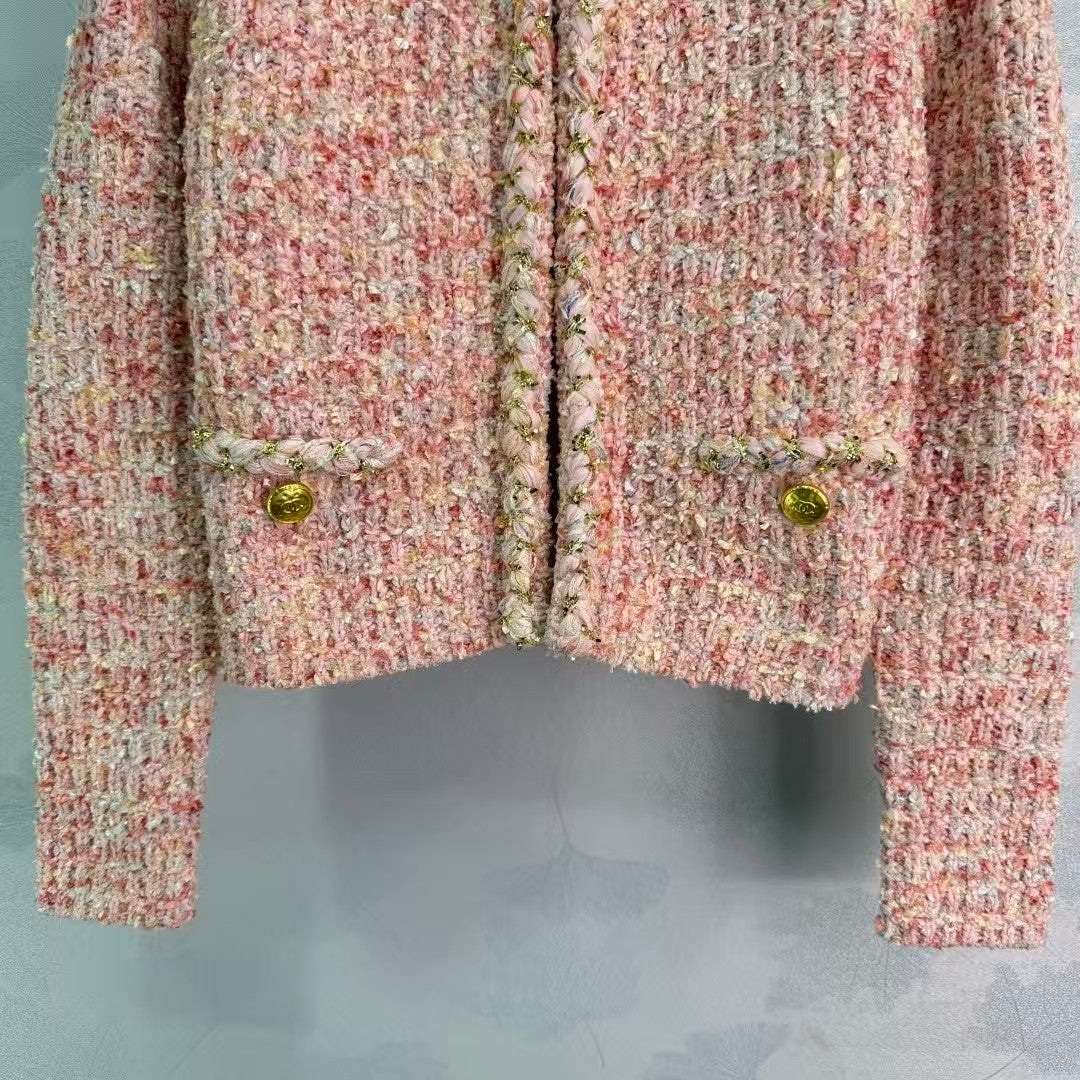 New pink tweed-style jacket