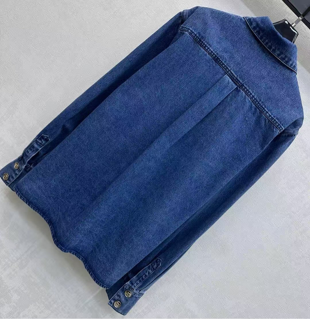 26 New Letter Logo Denim Shirt