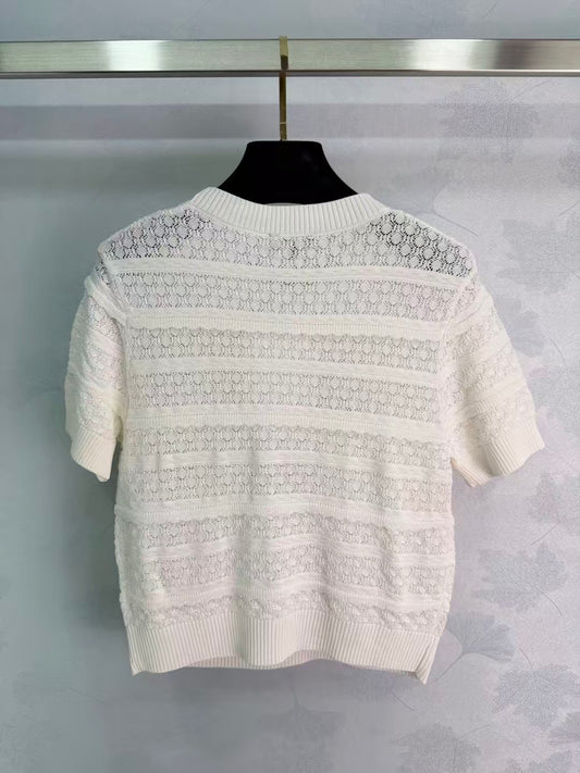 26SS Crewneck Short-Sleeve Knit