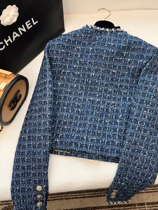 26SS Heavy-Crafted Woven Tweed Jacket