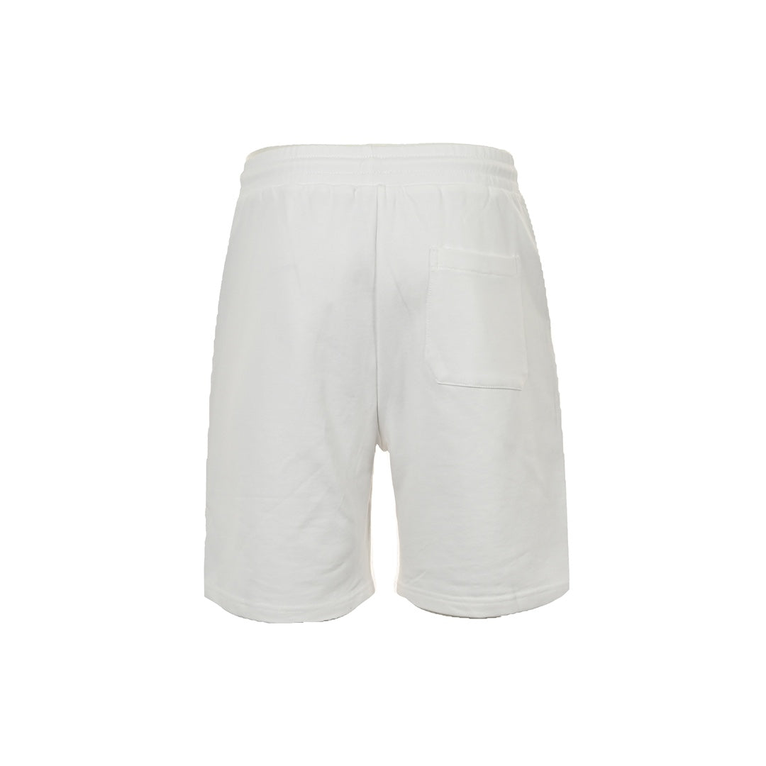 embroidered letter logo shorts