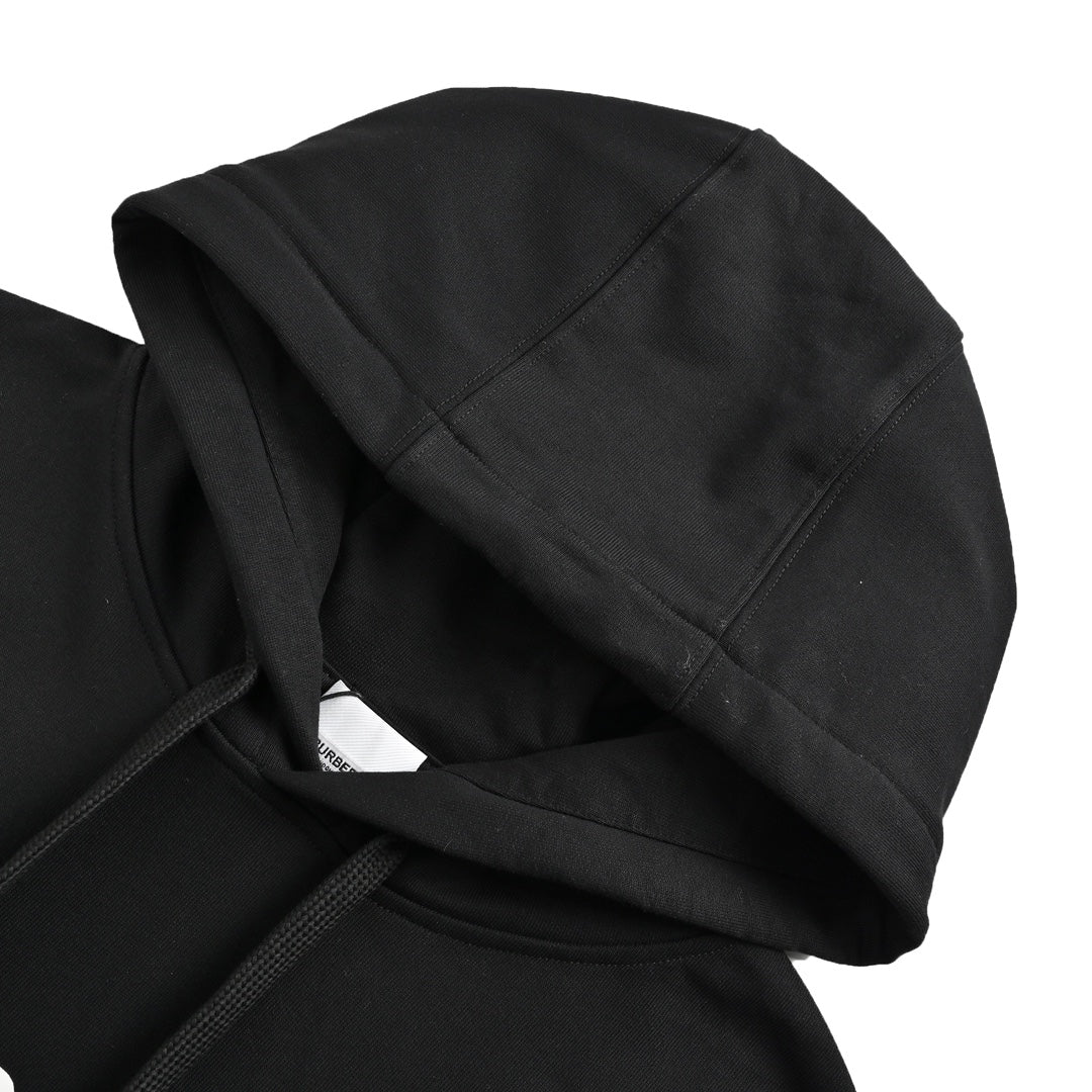 Chest size Weight Hooded sweatshirt with ghosted letters