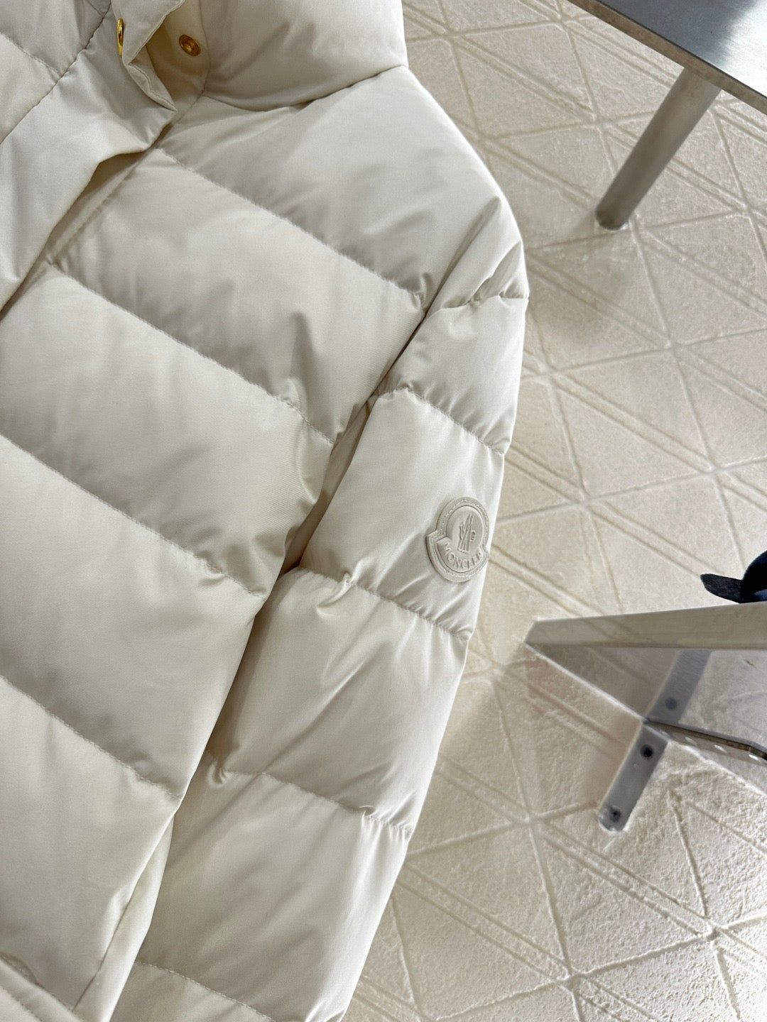 Stand up collar down cotton jacket