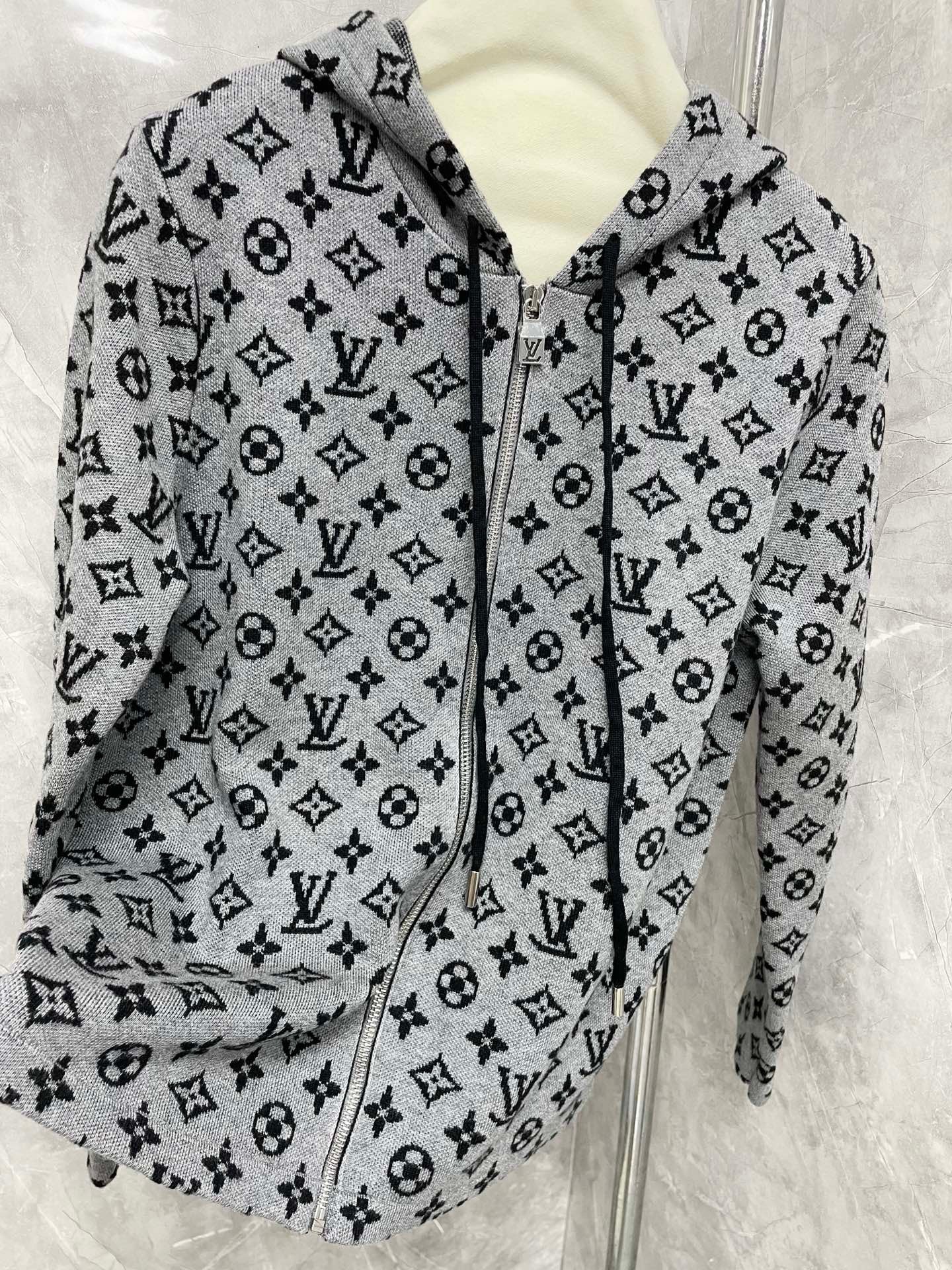 2025 new unisex full floral zipper hooded cardigan