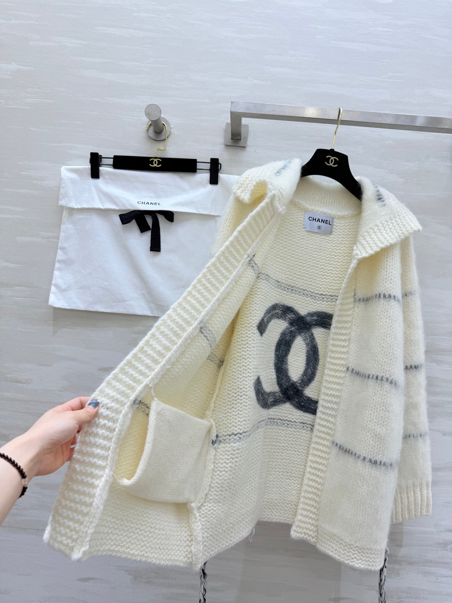 Mohair plush coat
