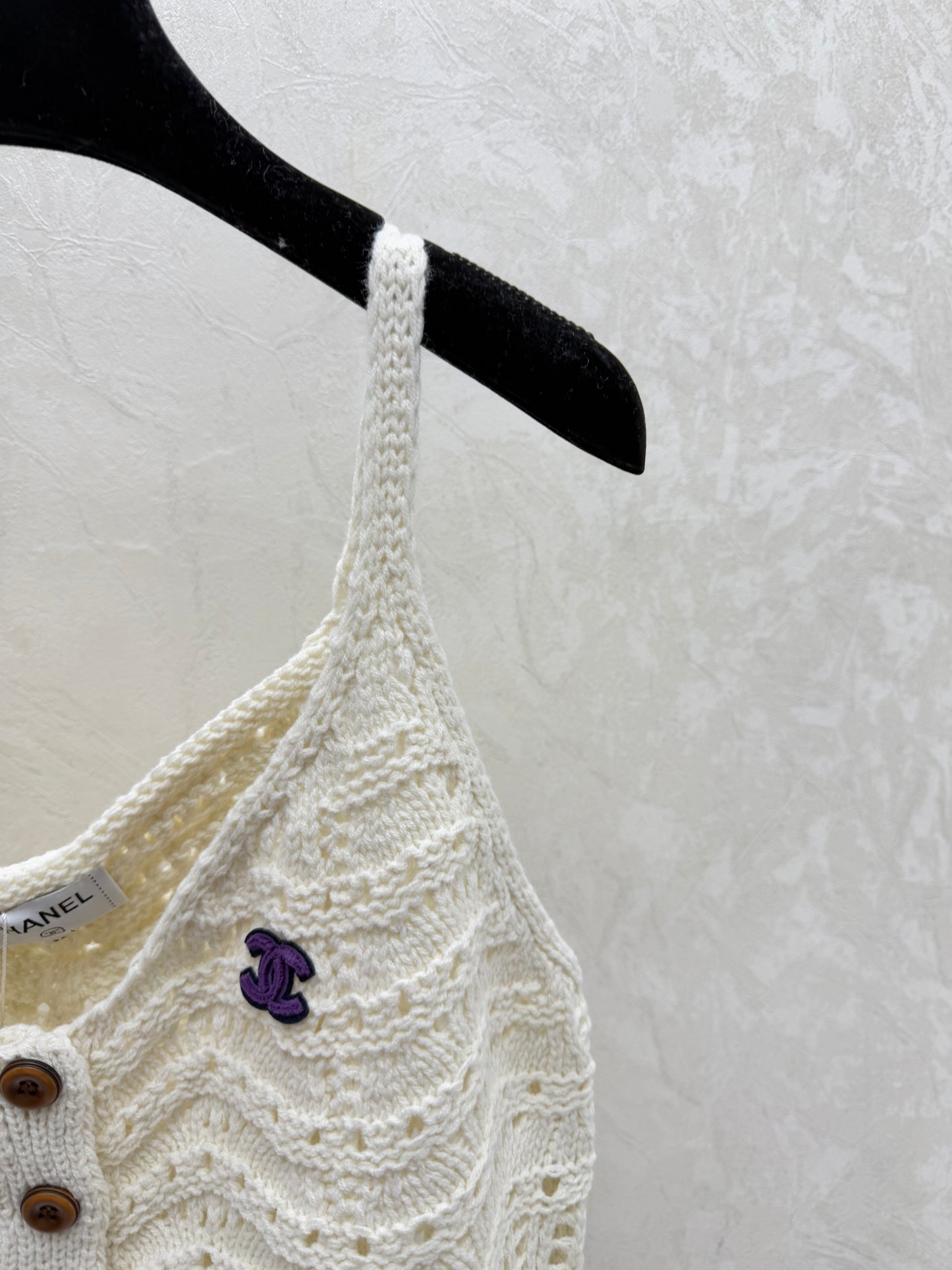 New openwork knit camisole