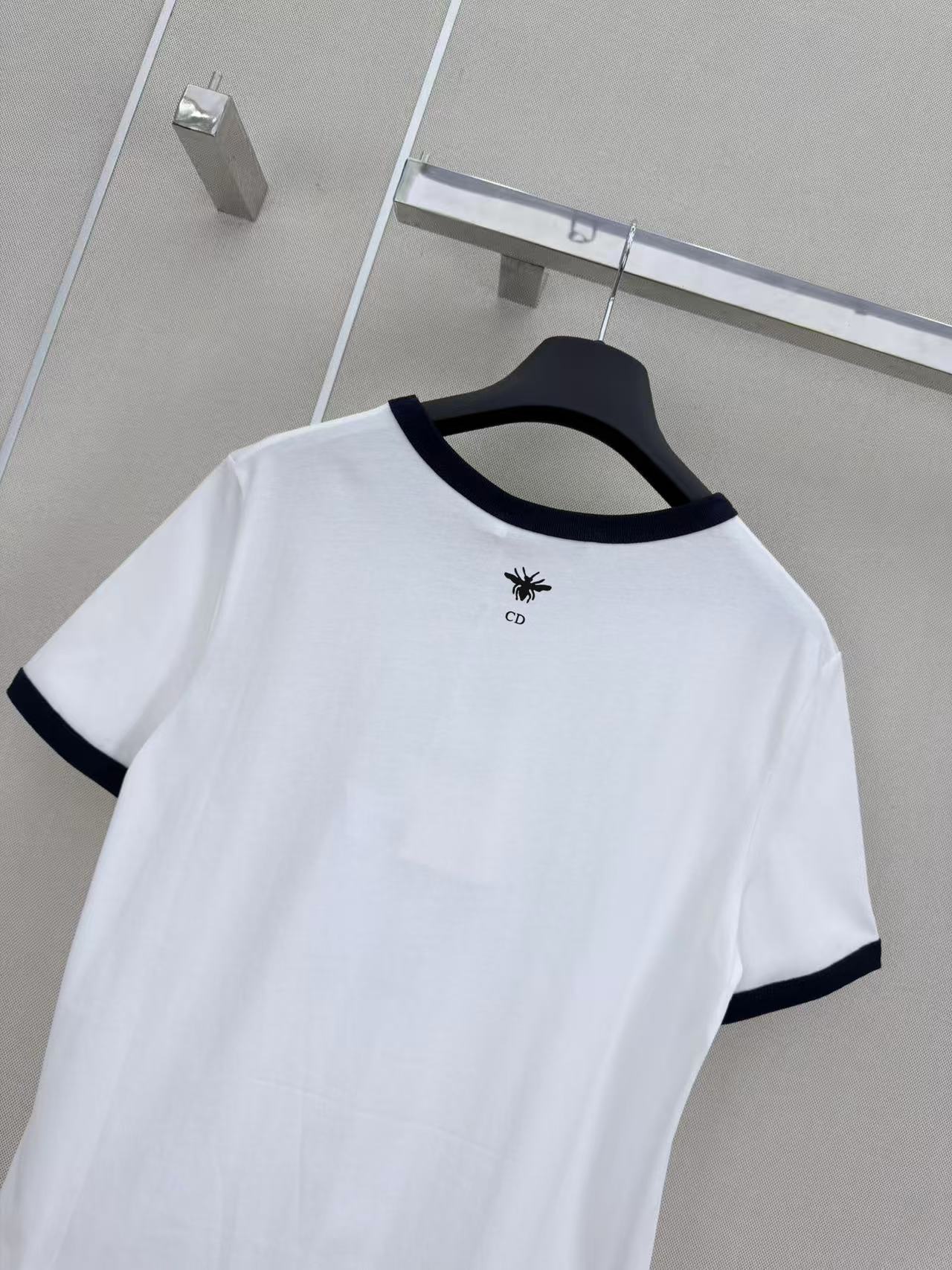 26SS Printed Color Block T-shirt