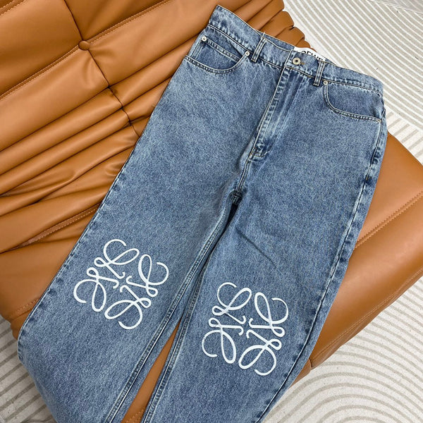 Men's Blue Washed Tannin Denim Pants
