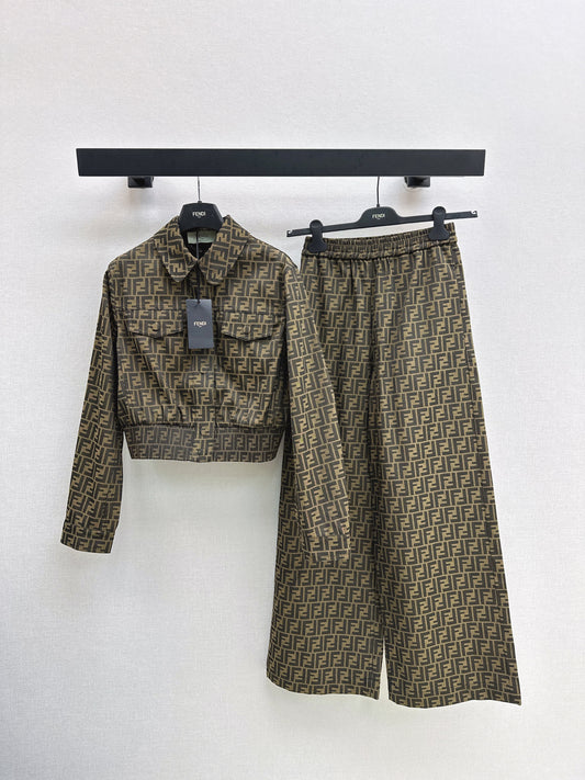 The latest classic vintage FF letter jacquard jacket for autumn and winter