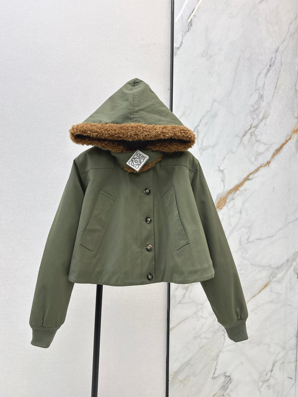 Green Parker cotton jacket