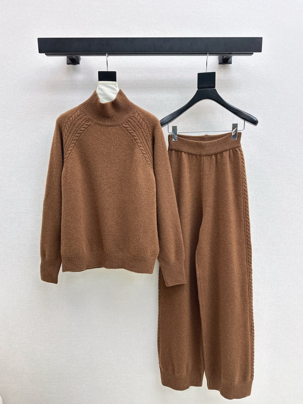 25Ss debut lazy style wool set brown