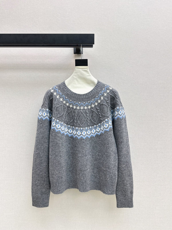 25Ss Latest Fer Island Round Neck Sweater