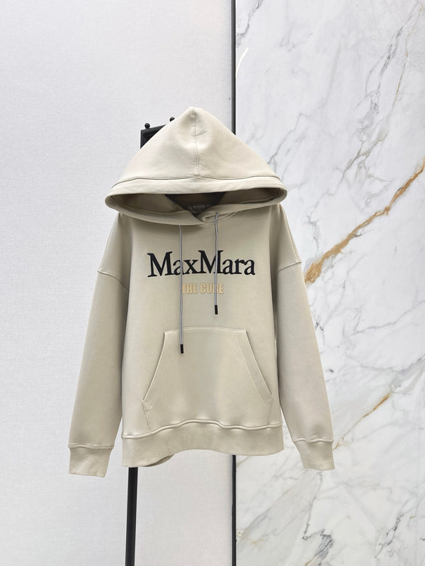 25Ss Latest Letter Embroidered Drawstring Hoodie