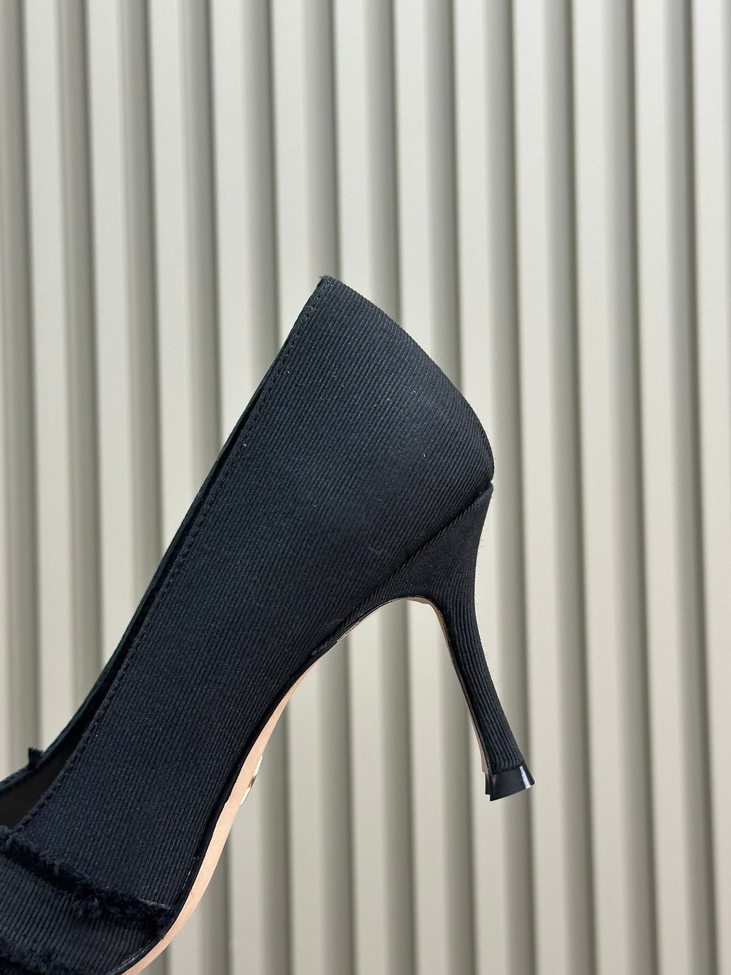 🎀 pearl cat heel small shoes