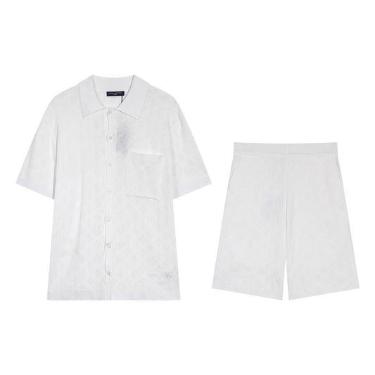 New spring and summer knitted hollow suit