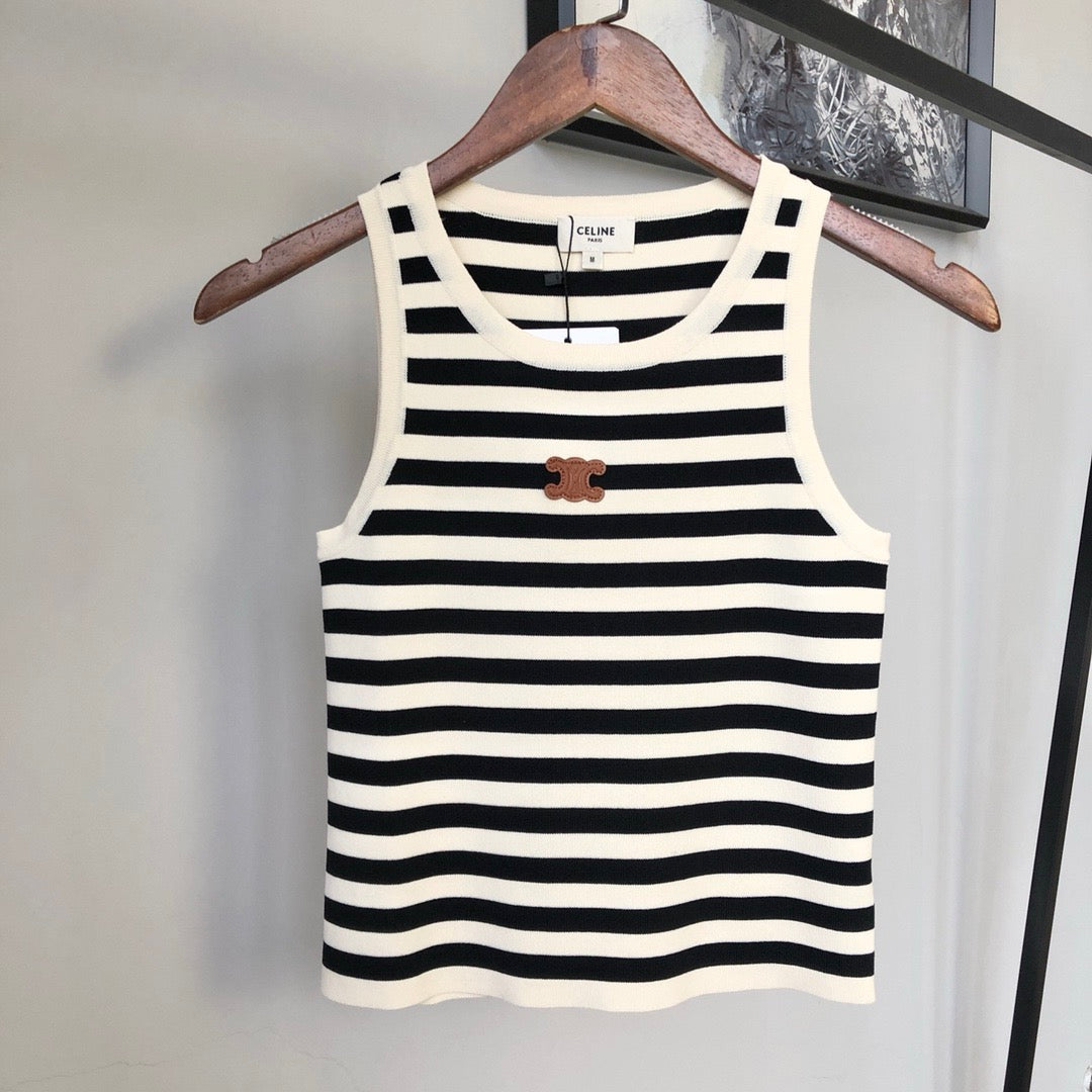 🔥🔥🔥Black and white striped vest