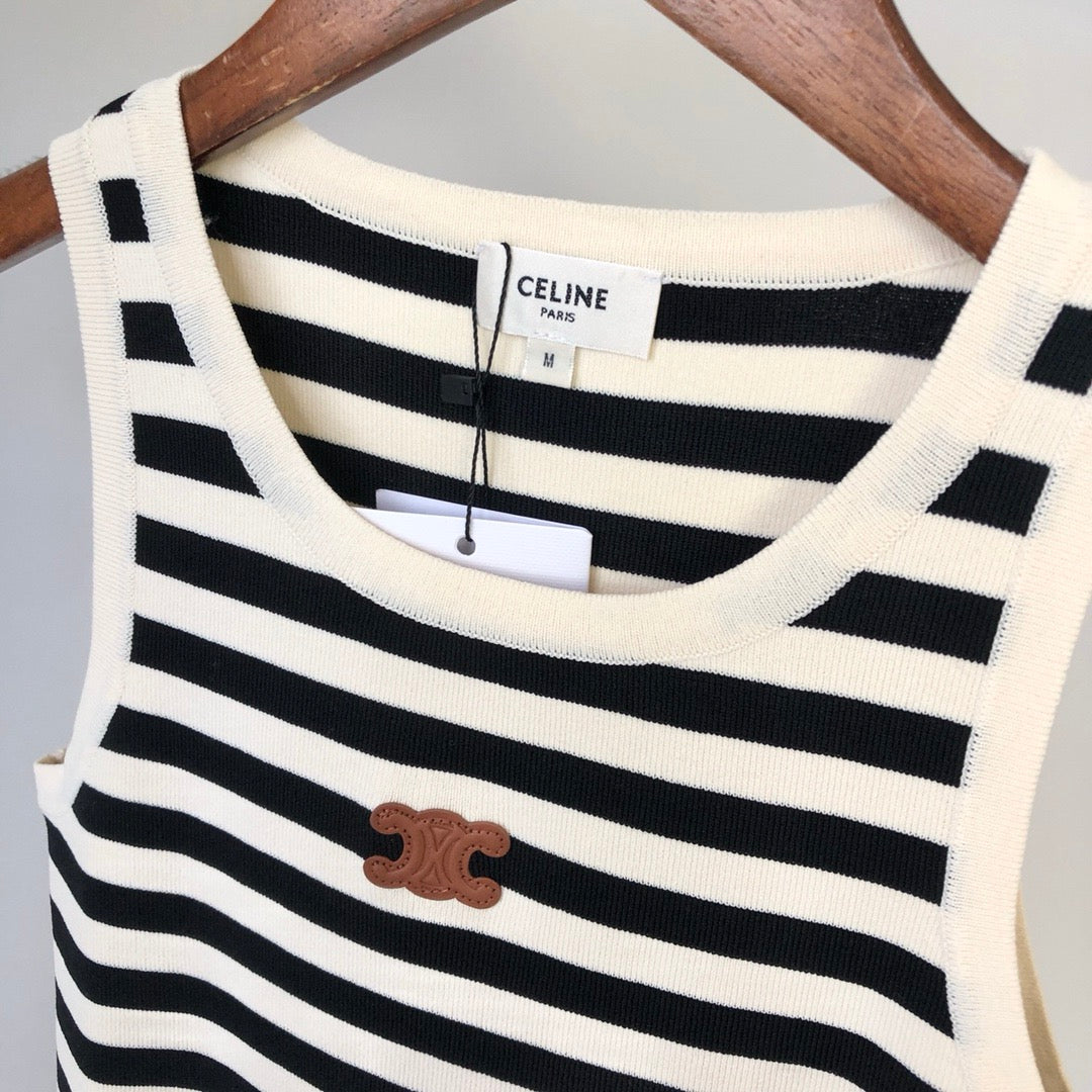 🔥🔥🔥Black and white striped vest