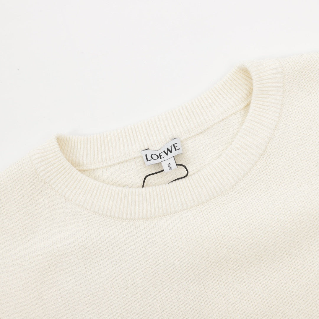 Jacquard pocket knitted sweater