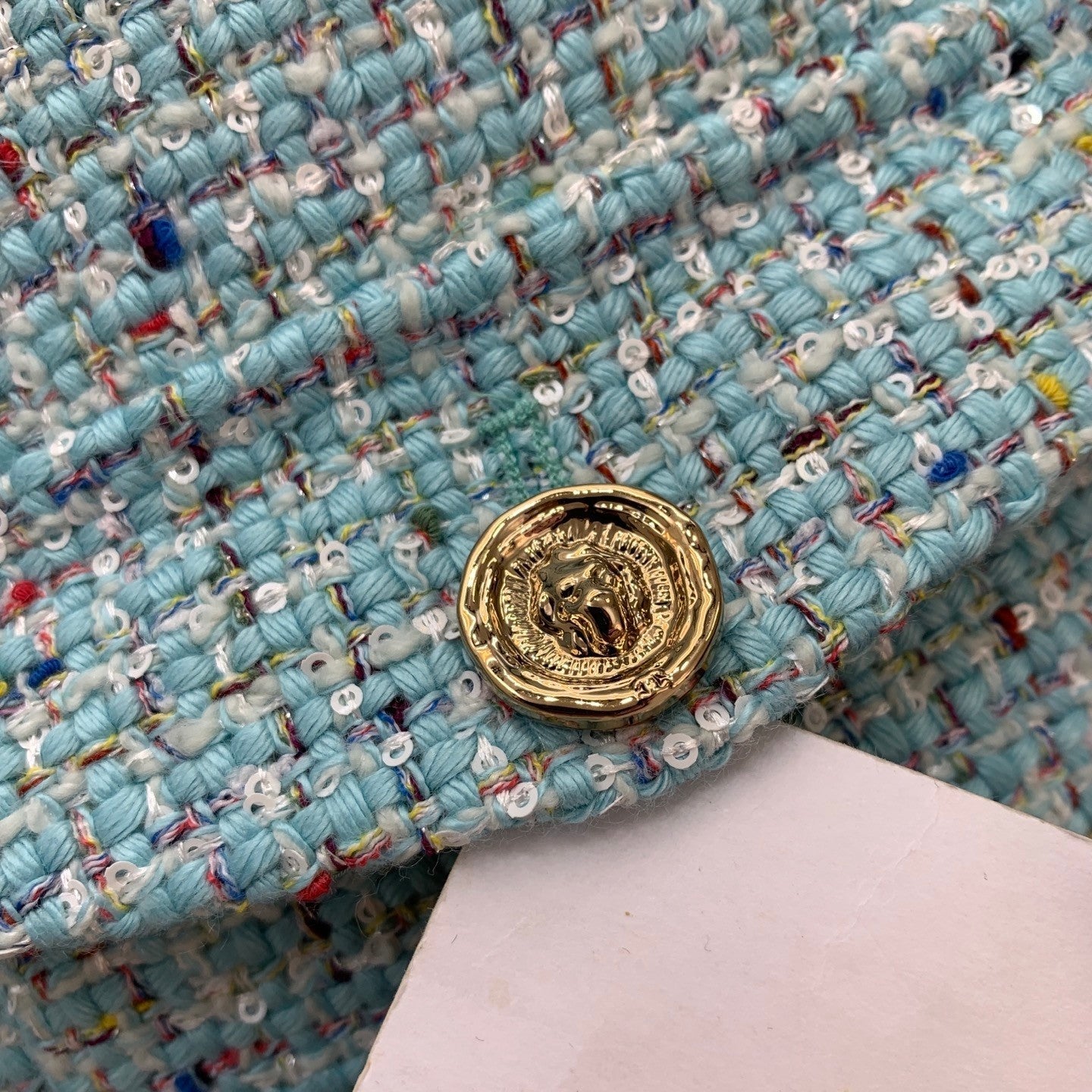 Lake blue Chanel style jacket