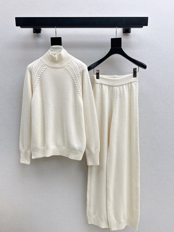 25Ss debut lazy style wool set white