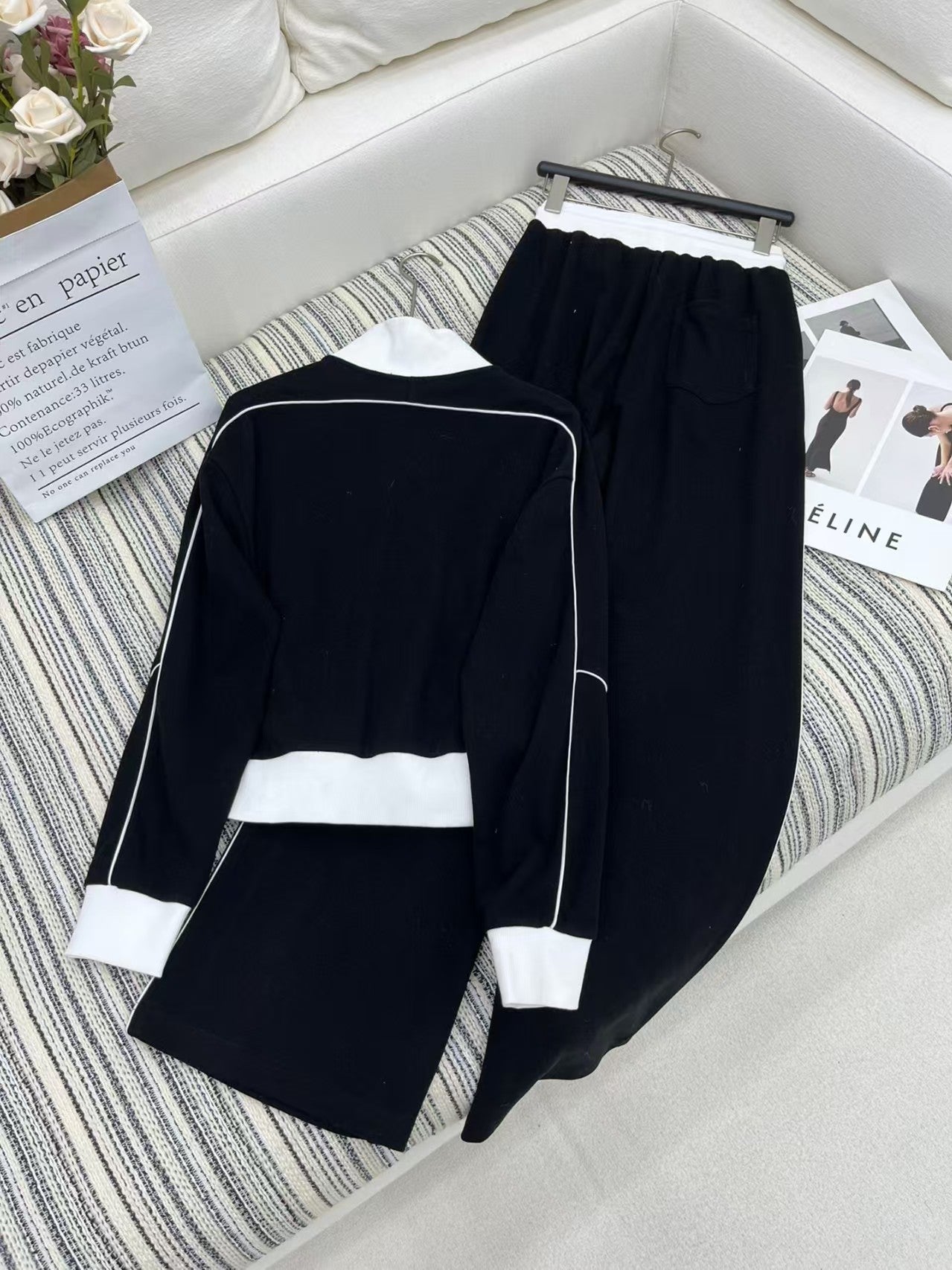 Double C classic zipper drawstring set