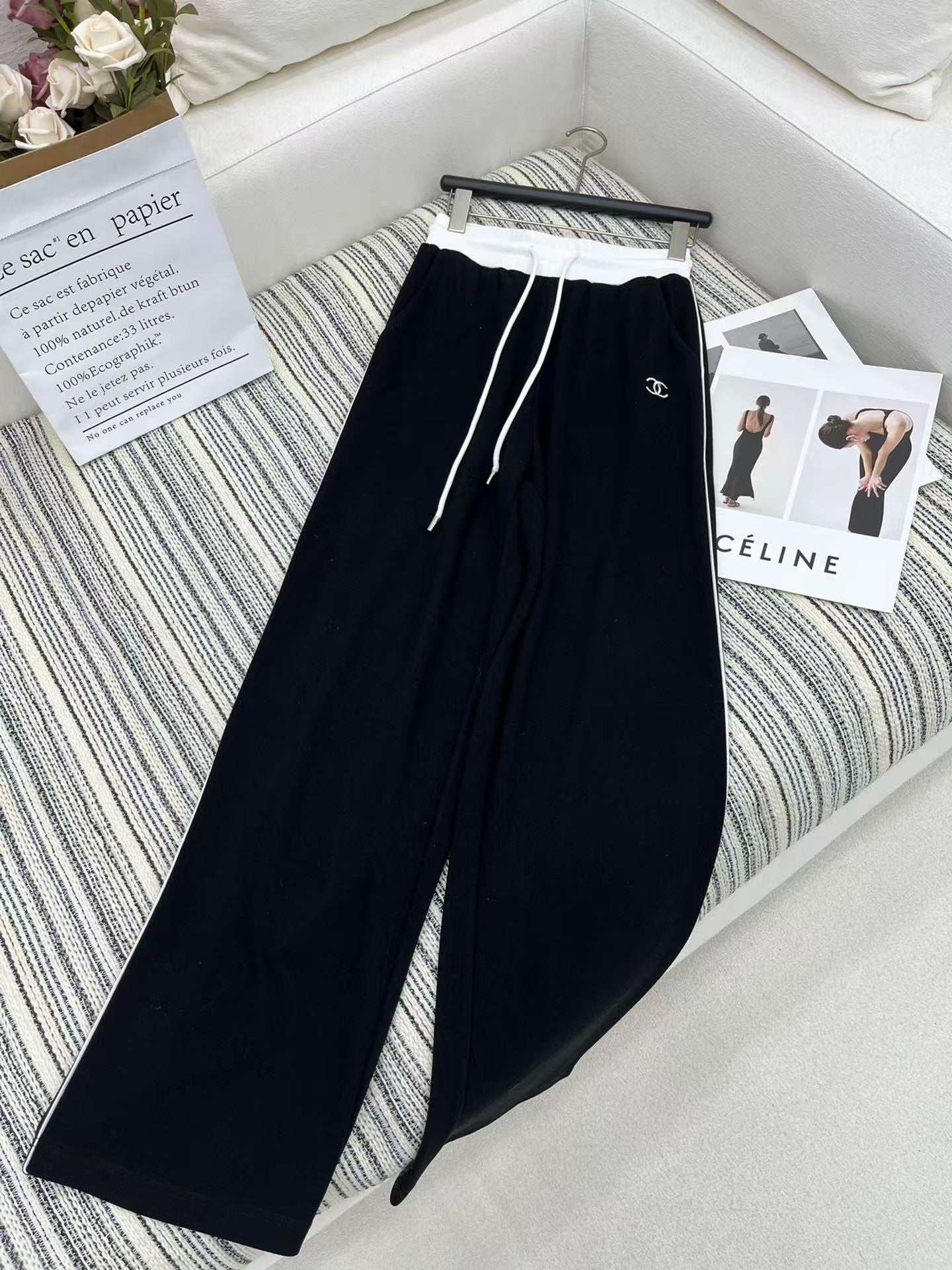 Double C classic zipper drawstring set