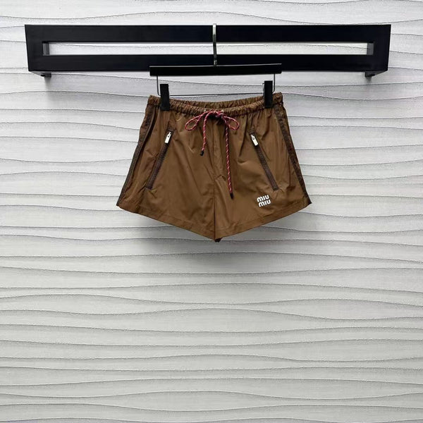 Nylon-Shorts mit Kordelzug