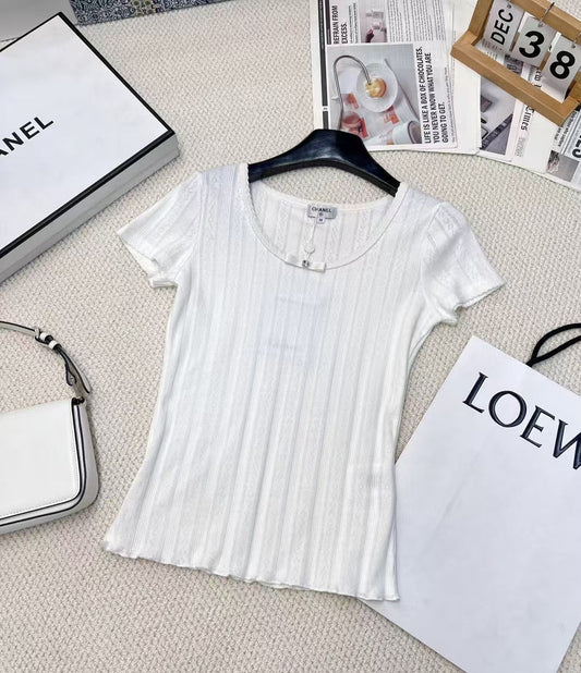 New style fungus neckline short sleeves