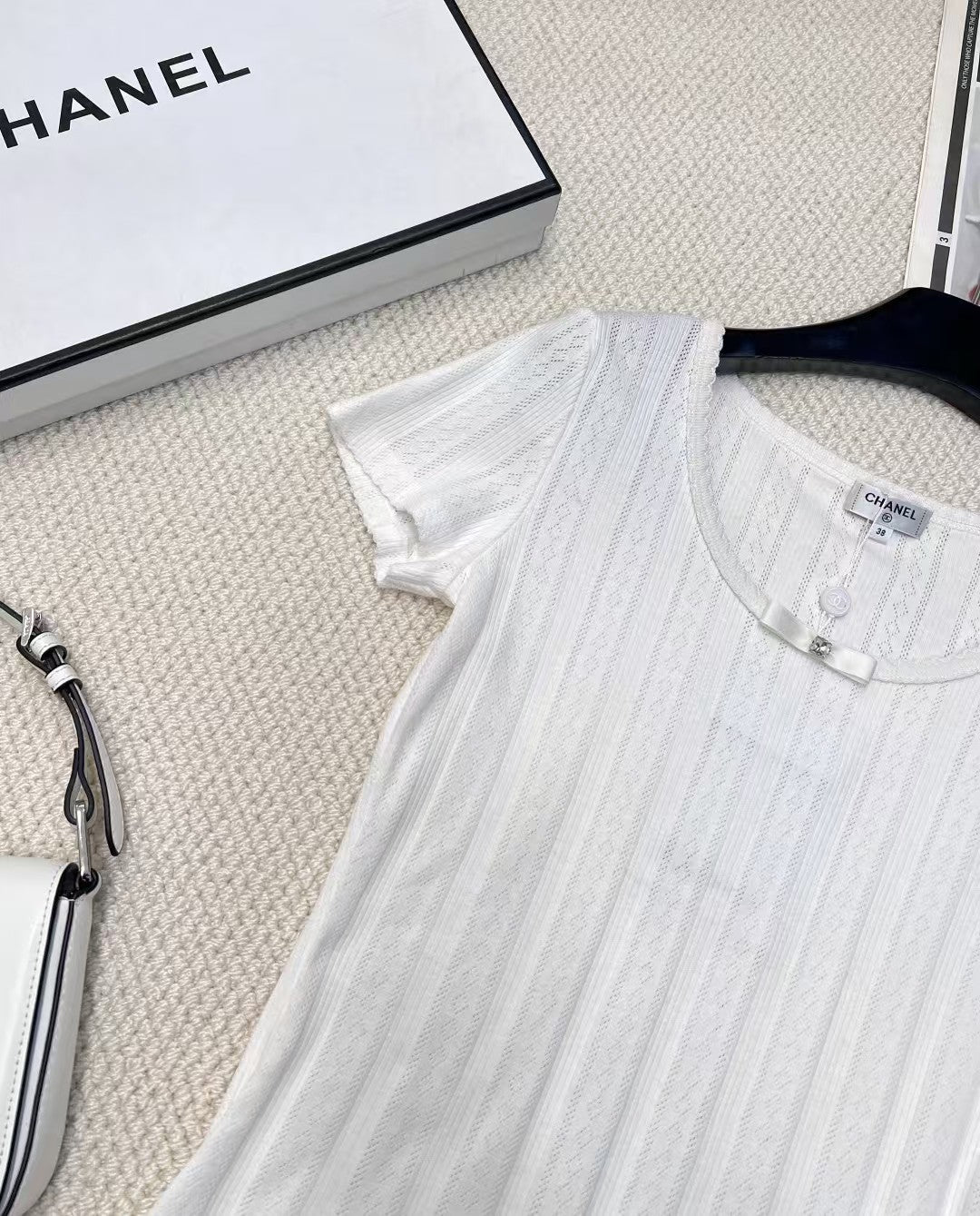 New style fungus neckline short sleeves